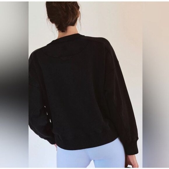 NWT Free People Movement x Hatch Intercept Pullover Small Black Top Sweatshirt - Picture 3 of 13